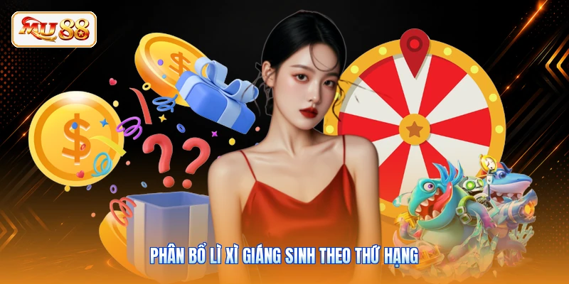 Phân bổ lì xì Giáng Sinh theo thứ hạng